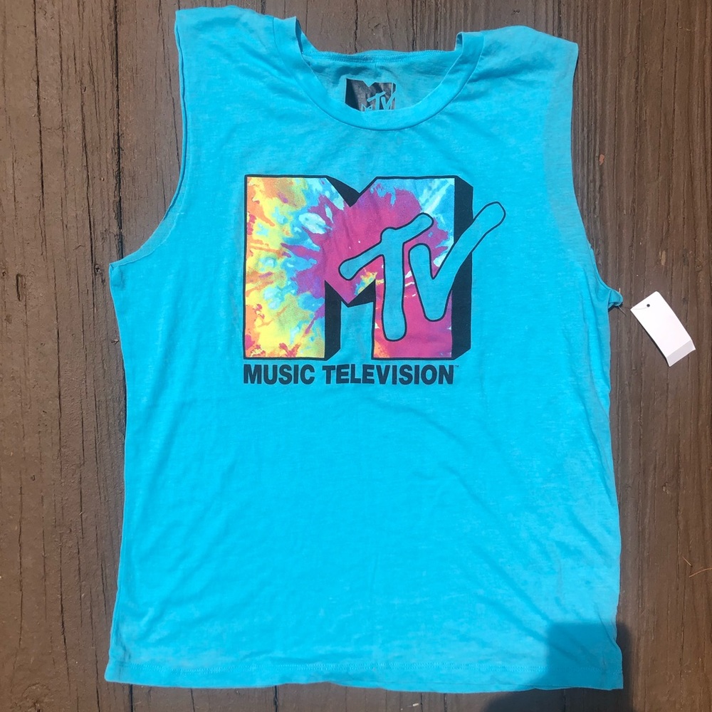 MTV logo muscle tee